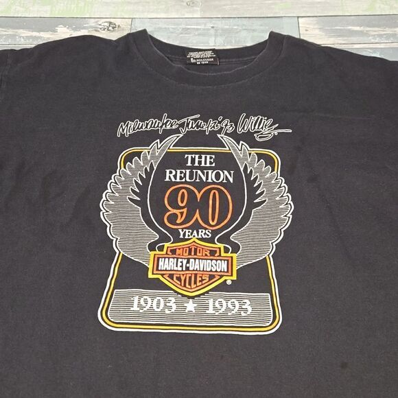 Harley-Davidson 90th Reunion 1993 Single Stitch T-Shirt - Picture 2 of 6